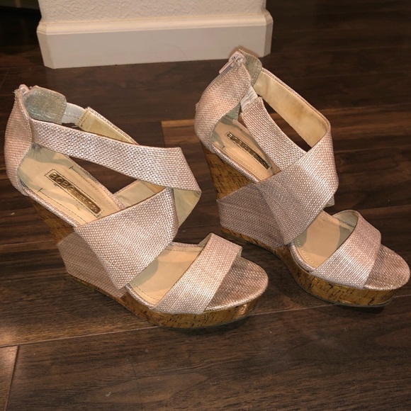 BCBGeneration Tan Wedges - Picture 3 of 7
